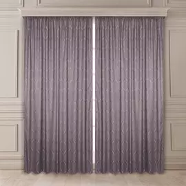 комплект штор элбург 31033 200*270см/2шт жаккард какао на крючках