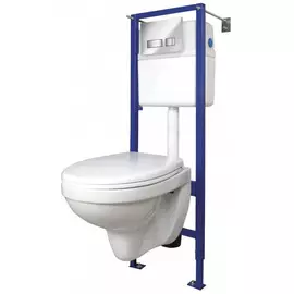 комплект: унитаз delfi с сиденьем микролифт+инсталляция vector+кнопка movi матовый хром /cersanit/