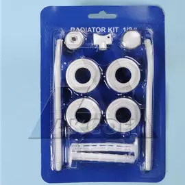 Комплект универсальный для подключения радиатора 1/2+дюбеля