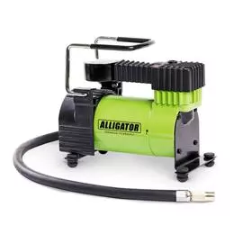 Компрессор автомобильный АЛЛИГАТОР, металлический, 12V, 105W, производ-сть 28 л./мин., переходники д