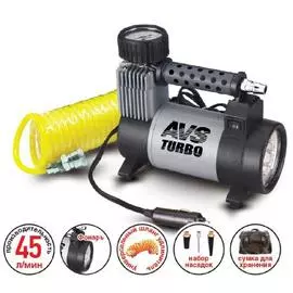 Компрессор автомобильный Turbo AVS KS450L