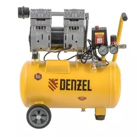 компрессор dls950/24 безмаслянный малошумный 950вт, 165 л/мин,ресивер 24л// denzel 58026