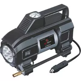 Компрессор двухпоршневой со светодиодным фонарем 12 В 10 атм. 70 л/мин