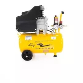 компрессор пневматический, 1,5 квт, 206 л/мин, 24 л denzel 58061