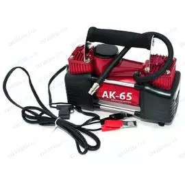 Компрессор "Автопрофи" AK-65, металлический, двухпоршневой, 12V, 300W, производ-сть 65 л./мин., сумк