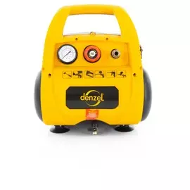 компрессор воздушный безмасляный рс 1/6-180, 1,1 квт, 180 л/мин, 6 л denzel 58057