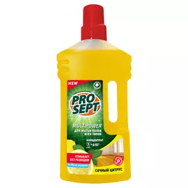 концентрат prosept multipower для мытья полов, цитрус 1л