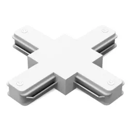 коннектор gauss для трековых шинопроводов белый tr112