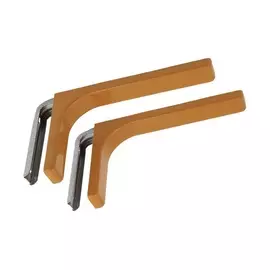 Консоль с декоративной накладкой, 240 мм, бежевый (1 шт) - накл.