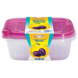 Контейнер 1250мл прямоугольный ФРЭШ с бок. клапаном 4311520