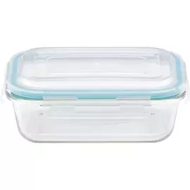 контейнер 650мл diafano mallony боросиликатное стекло с пласт крышкой прямоугольный 005471