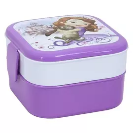 Контейнер для обеда (0,4+0,4л) DISNEY лиловый М1232-Д лил