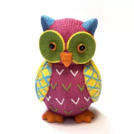 Копилка декоративная СОВА РОЗОВАЯ 39183