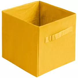 Коробка стеллажная на молнии 310*310*310мм Желтый