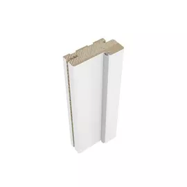 Коробочный брус фигурный,эмаль 2070х74х34мм для дверных полотен "Твинвуд 1", "Твинвуд 2" белый