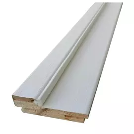 коробочный брус плоский,пвх 2050х690х28мм,белый ясень