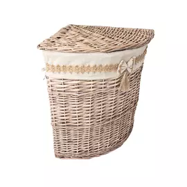 Корзина бельевая 440*440*560 "Прованс" Natural Hause угловая натуральный EW-85 L