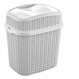 корзина для бумаг 6л меланж nice&amp;praice дымчатый тг4083дм-8