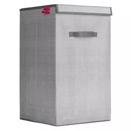 корзина для хранения 35*35*60см мастер хаус с крышкой и двумя ручками 60631