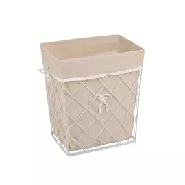 Корзина открытая бельевая высокая "Решетка" L, 42*31*49H, белый