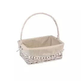 Корзина с ручкой 300*210*130 "Колокольчик" Natura Hause белый EW-29 S