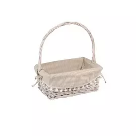 Корзина с ручкой "Колокольчик", 37L*28W*15/39H, белый