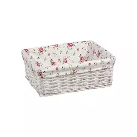 Корзина стеллажная прям белая L