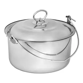 котелок походный с крышкой boyscout, нержавеющая сталь, 3 л