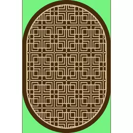 ковер овальный 0,6x1,5м циновка 2858а1о