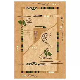 ковер прямоугольный 0,6х1,1м лагуна 5305 stan beige