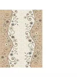 Ковер Валенсия Делюкс 1,5*2,3м d323, современный с рисунком, CREAM-BROWN