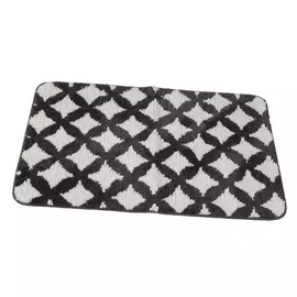 коврик 50х80см "сетка" aquarius микрофибра серый/жаккард цветной 66 769