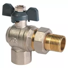 Кран шар. американка 3/4" угловой б AquaLink /ШК/