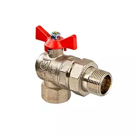 кран шаровой со сгоном угловой 3/4' бабочка valtec vt.228