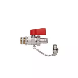 кран шаровый 1/2"со штуцером и заглушкой mp-у