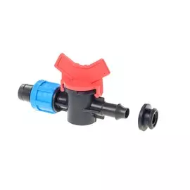 Кран стартовый для ленты капельного полива с уплотнительной резинкой