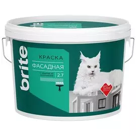 Краска BRITE фасадная 2,7л база А