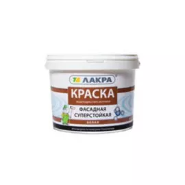 краска фасадная белая 3кг л-с