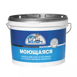 краска эксперт моющаяся супербелая 3кг