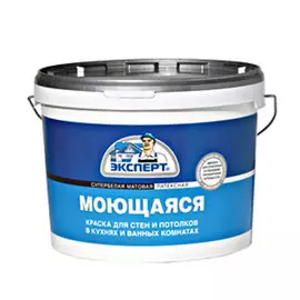 краска эксперт моющаяся супербелая 7кг