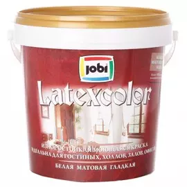 краска jobi a7 0,9л latexcolor акриловая матовая база с
