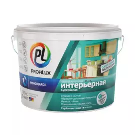 краска profilux pl-13l латексная моющаяся износоустойчивая супербелая 14 кг