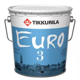 краска tikkurila euro matt 3 база с прозрачная 2,7л