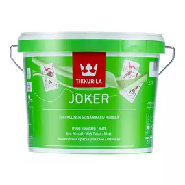 краска tikkurila моющаяся joker база с прозрачная 2,7л