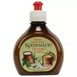 Крем-мыло РЕЦЕПТЫ Б.АГАФЬИ 300мл Молоко и мед 555