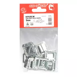 КРЕПЕЖ ДЛЯ БЛОК-ХАУСА ОЦИНК. 6ММ (25 ШТ)