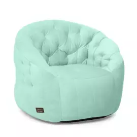 кресло бескаркасное дарвин 900х900х800 аквамарин