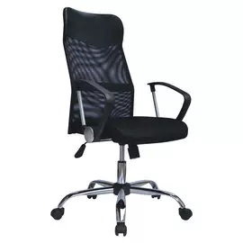 кресло brabix flash mg-302 хром черный 530867
