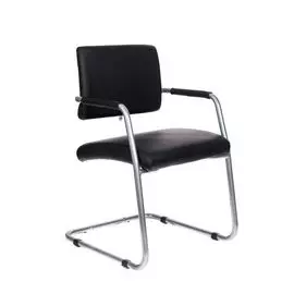 Кресло Бюрократ CH-271-V/SL/OR-16 черный зеркальный хром искусственная кожа