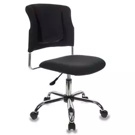 Кресло Бюрократ CH-322SXN/BLACK спинка динамичная поддержка черный 26-28 крестовина хром